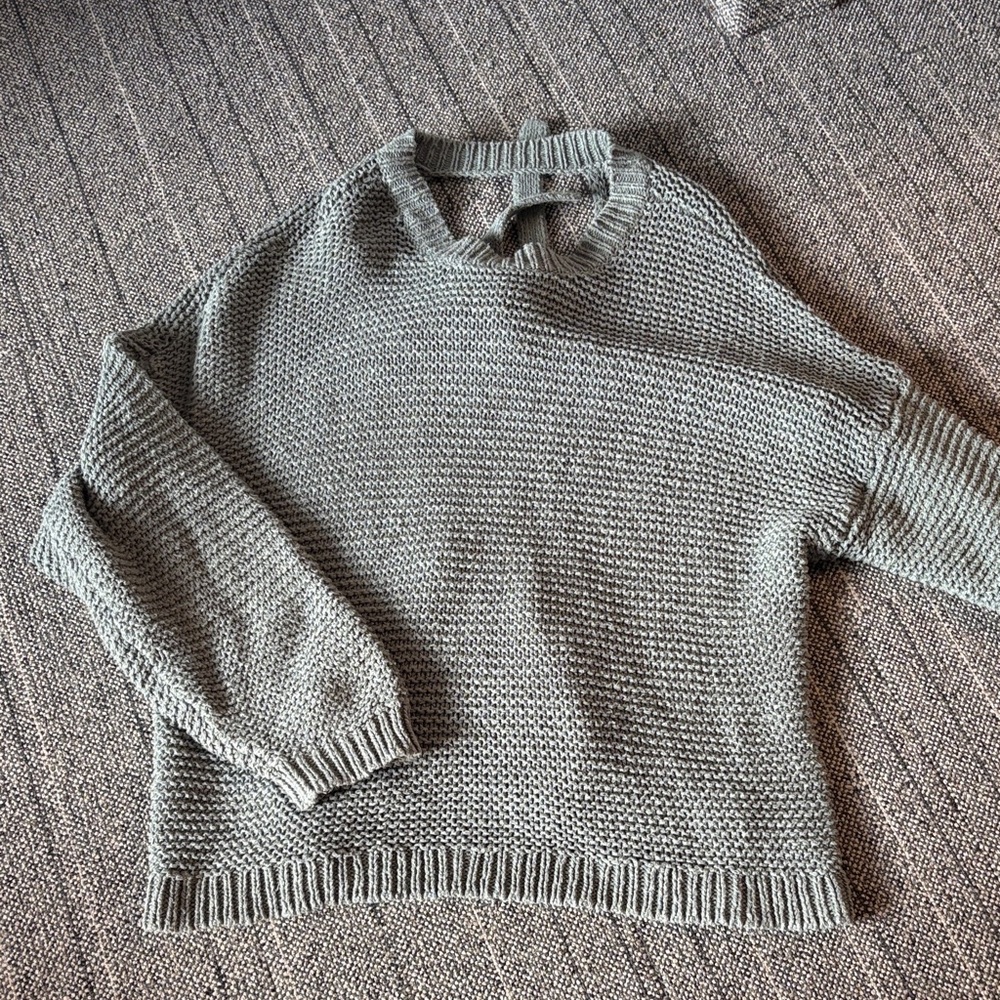 Aerie Women's Gray Crewneck Sweater